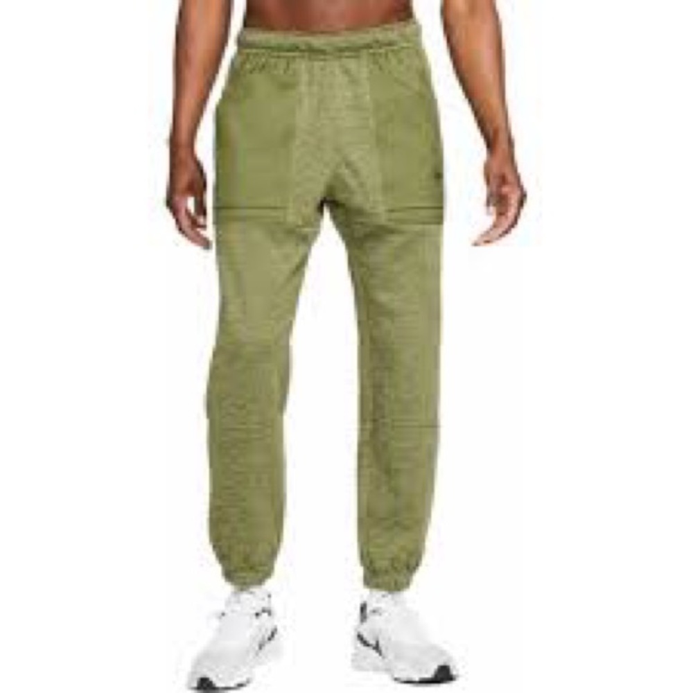 Nike Men’s Therma Fit Tapered Joggers Sweatpants Olive Green Size S Small - Picture 1 of 6